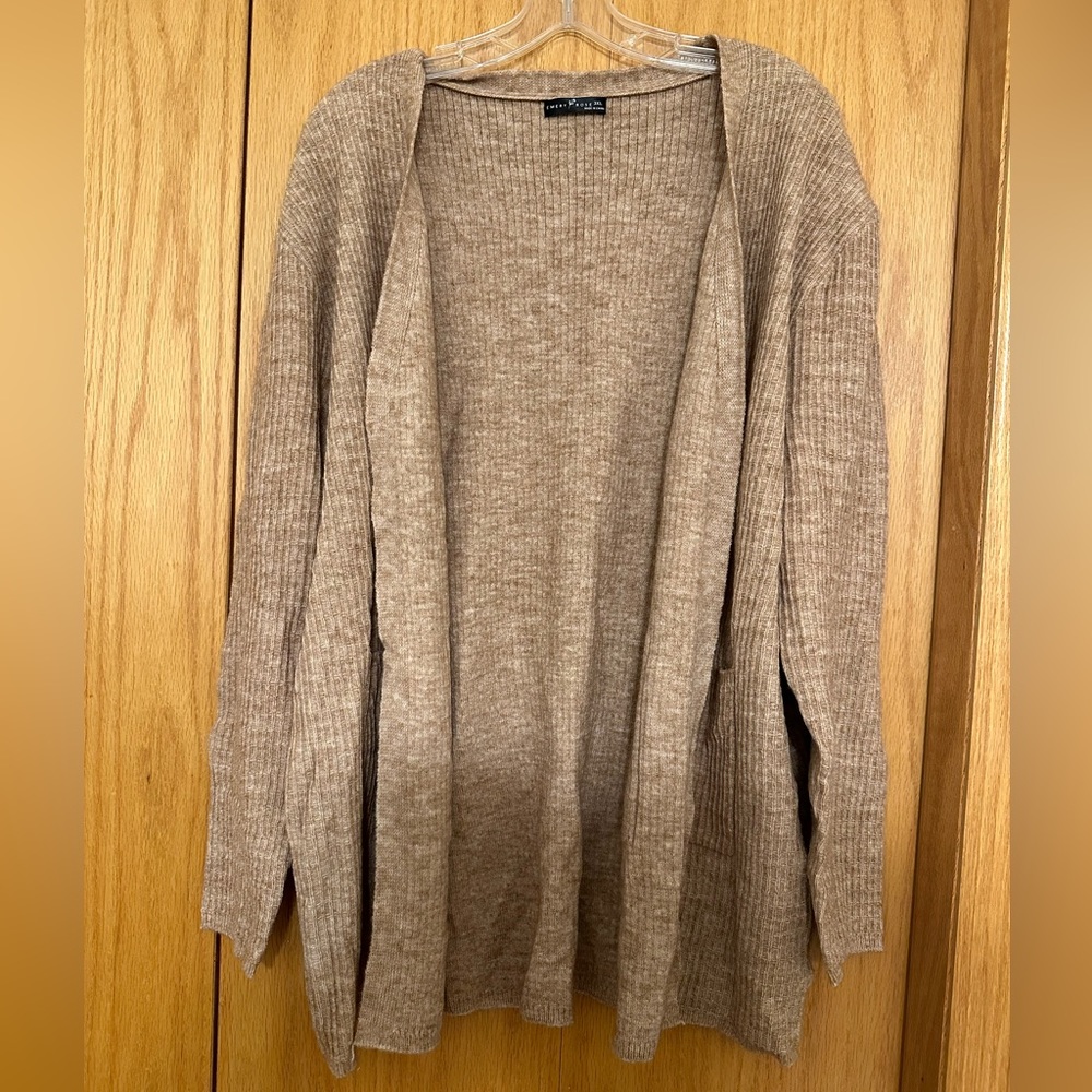 NWOT Emery Rose Tan Cardigan 3XL
